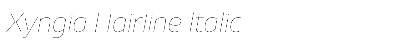 Xyngia Hairline Italic image